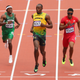 Illustration for article titled Photos Of Usain Bolt Looking Bored As He Blows Past The Best Runners In The World